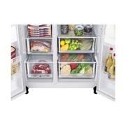 LG 御冰系列 655L 大容量敲一敲冰箱 对开门 珠光白,  close-up view of ports, S651SW76B, thumbnail 6