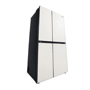 LG 御冰系列 655L 大容量玻璃面板冰箱 对开门 凝脂白, 45度仰视图, S652GTW16B, thumbnail 9