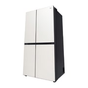 LG 御冰系列 655L 大容量玻璃面板冰箱 对开门 凝脂白, -45度仰视图, S652GTW16B, thumbnail 10