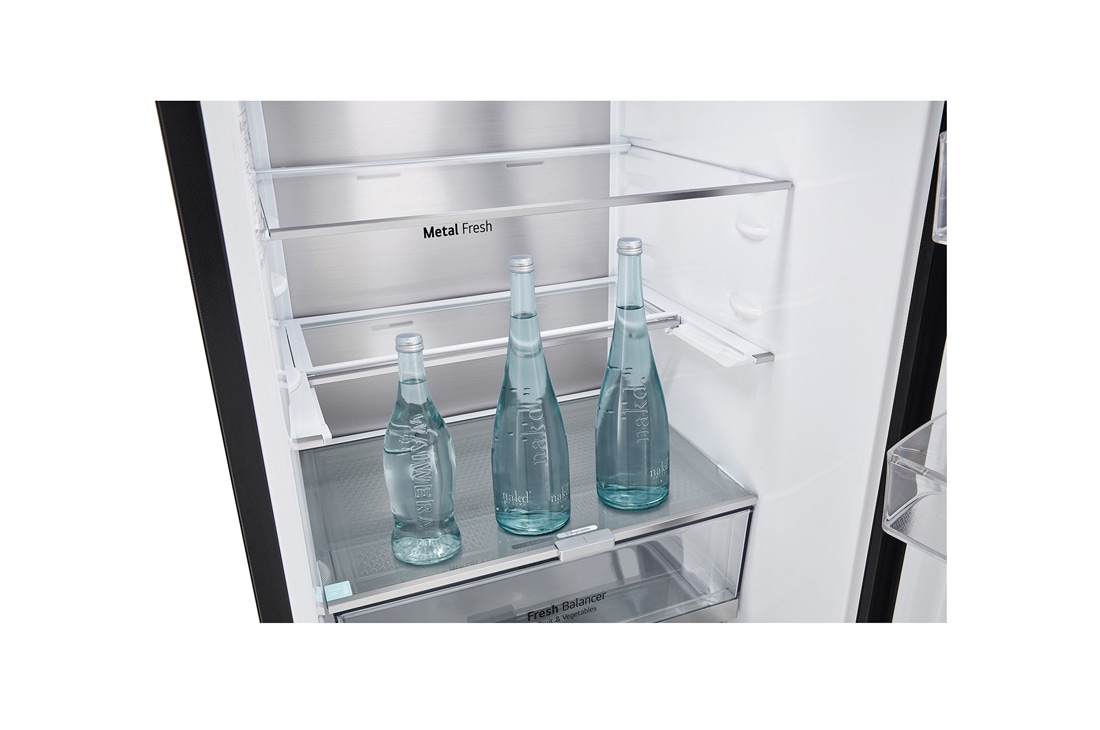 LG Objet Collection 奂然™ 系列 344L 自由嵌入式组合冰箱 两门 可定制面板 玉石白, 细节图4, M342BE17, thumbnail 8