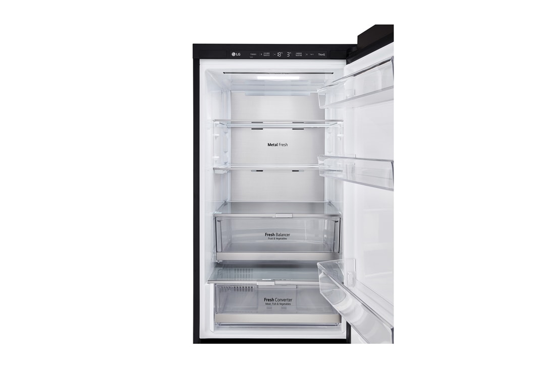 LG Objet Collection 奂然™ 系列 344L 自由嵌入式组合冰箱 两门 可定制面板 玉石白, 细节图8, M342BE17, thumbnail 12