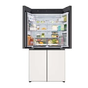 LG Objet Collection 奂然™ 系列 617L 大容量自由嵌入式原装进口冰箱 十字四门 可定制面板 玉石白, 右侧视图, F622GBB31B, thumbnail 10