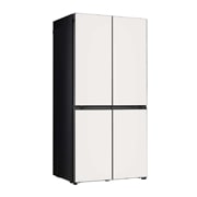 LG Objet Collection 奂然™ 系列 617L 大容量自由嵌入式原装进口冰箱 十字四门 可定制面板 玉石白, 左侧视图, F622GBB31B, thumbnail 11