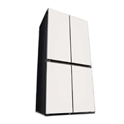 LG Objet Collection 奂然™ 系列 617L 大容量自由嵌入式原装进口冰箱 十字四门 可定制面板 玉石白, 左全开门视图, F622GBB31B, thumbnail 12