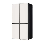 LG Objet Collection 奂然™ 系列 617L 大容量自由嵌入式原装进口冰箱 十字四门 可定制面板 玉石白, 左视图, F622GBB31B, thumbnail 15