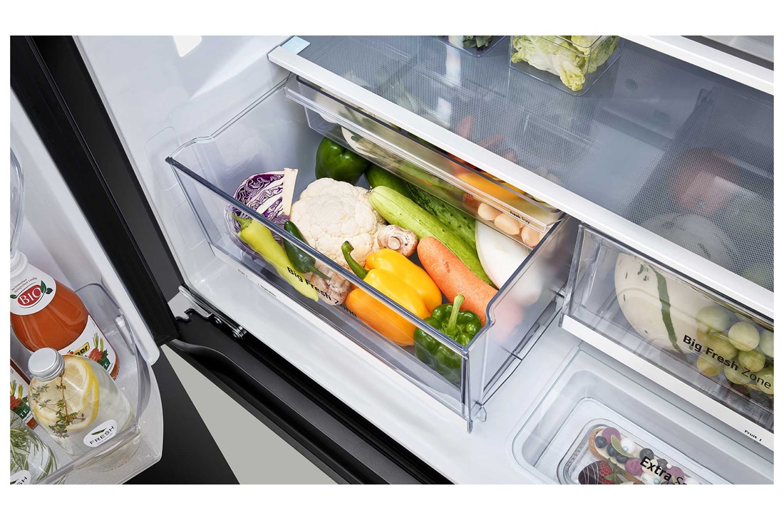 LG Objet Collection 奂然™ 系列 617L 大容量自由嵌入式原装进口冰箱 十字四门 可定制面板 烟灰色, 细节图4, F622MGG31B, thumbnail 7