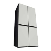 LG Objet Collection 奂然™ 系列 617L 大容量自由嵌入式原装进口冰箱 十字四门 可定制面板 烟灰色, 左全开门视图, F622MGG31B, thumbnail 12