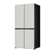 LG Objet Collection 奂然™ 系列 617L 大容量自由嵌入式原装进口冰箱 十字四门 可定制面板 烟灰色, 左视图, F622MGG31B, thumbnail 15