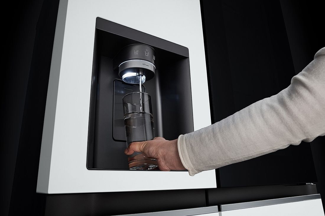 LG 635L 敲一敲自动制冰冰箱 对开门 莹润白, Dispenser1, S653MWW87D, thumbnail 9