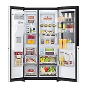 LG 635L 敲一敲自动制冰冰箱 对开门 莹润白, FrontOpen Food, S653MWW87D, thumbnail 3