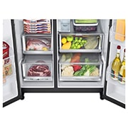 LG 635L 敲一敲自动制冰冰箱 对开门 莹润白, Drawer, S653MWW87D, thumbnail 13