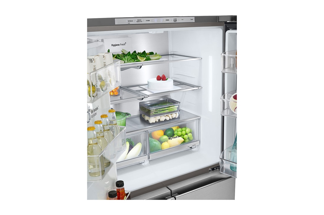 LG 冰趣系列 638L 敲一敲双制冰机冰箱 十字四门 星河银, Detail3, F664MPY88D, thumbnail 8