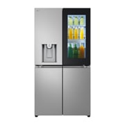 LG 冰趣系列 638L 敲一敲双制冰机冰箱 十字四门 星河银, Front view, F664MPY88D, thumbnail 1