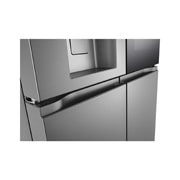 LG 冰趣系列 638L 敲一敲双制冰机冰箱 十字四门 星河银, Detail, F664MPY88D, thumbnail 5