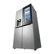 LG 冰趣系列 638L 敲一敲双制冰机冰箱 十字四门 星河银, vertical view, F664MPY88D, thumbnail 12