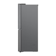 LG 冰趣系列 638L 敲一敲双制冰机冰箱 十字四门 星河银, side view, F664MPY88D, thumbnail 14