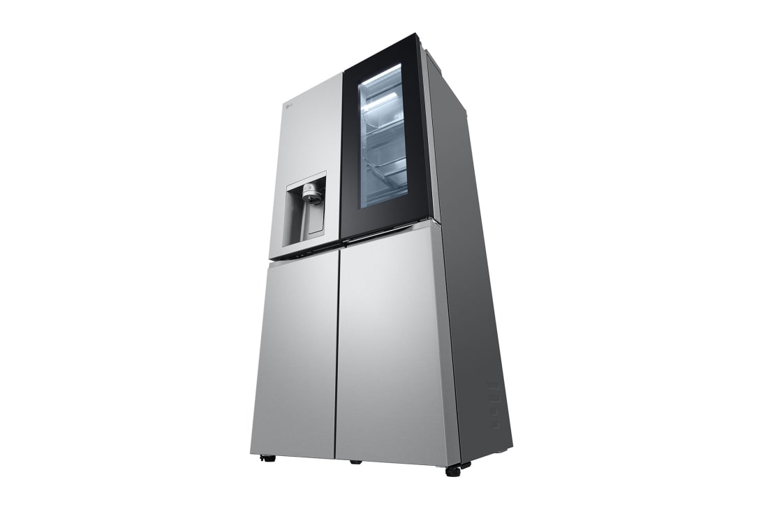 LG 冰趣系列  508L 敲一敲自动制冰冰箱 <br>十字四门  冰沙银, F544MMB95D, thumbnail 14