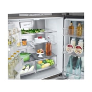 LG 冰趣系列  508L 敲一敲自动制冰冰箱 <br>十字四门  冰沙银, F544MMB95D, thumbnail 7