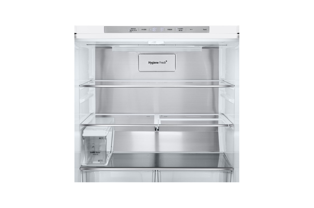 LG 冰趣系列 508L 敲一敲自动制冰冰箱 <br>十字四门  精华白, F544MEH85D, thumbnail 5