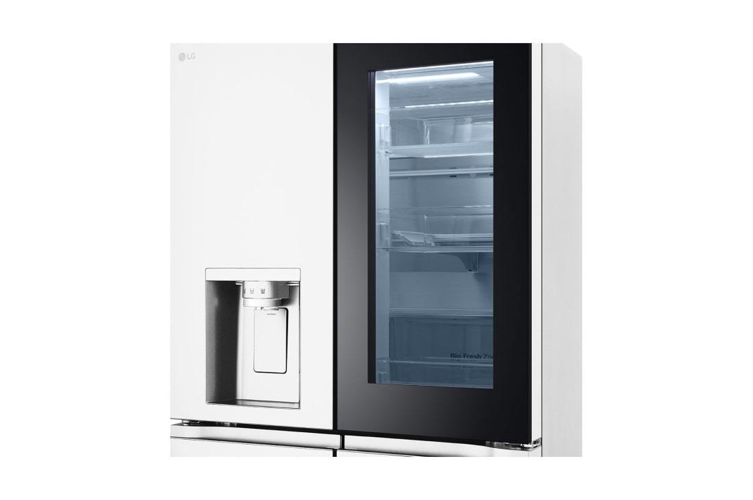 LG 冰趣系列 508L 敲一敲自动制冰冰箱 <br>十字四门  精华白, F544MEH85D, thumbnail 8