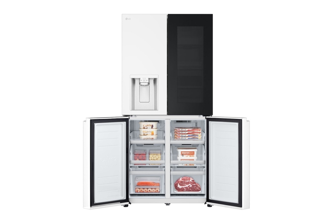 LG 冰趣系列 508L 敲一敲自动制冰冰箱 <br>十字四门  精华白, F544MEH85D, thumbnail 13