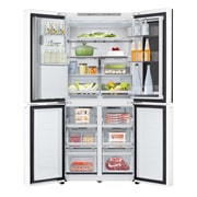 LG 冰趣系列 508L 敲一敲自动制冰冰箱 <br>十字四门  精华白, F544MEH85D, thumbnail 4