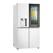 LG 冰趣系列 640L 敲一敲门中门自动制冰 十字四门 精华白, side view, F664MEH95D, thumbnail 14