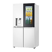 LG 冰趣系列 640L 敲一敲门中门自动制冰 十字四门 精华白, side view, F664MEH95D, thumbnail 15