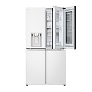 LG 冰趣系列 640L 敲一敲门中门自动制冰 十字四门 精华白, Front Open revised, F664MEH95D, thumbnail 5