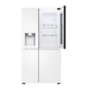 LG 628L 敲一敲制冰 全景透视窗 多维风幕 对开门 大容量冰箱, Front Open revised, S684MEG94A, thumbnail 3