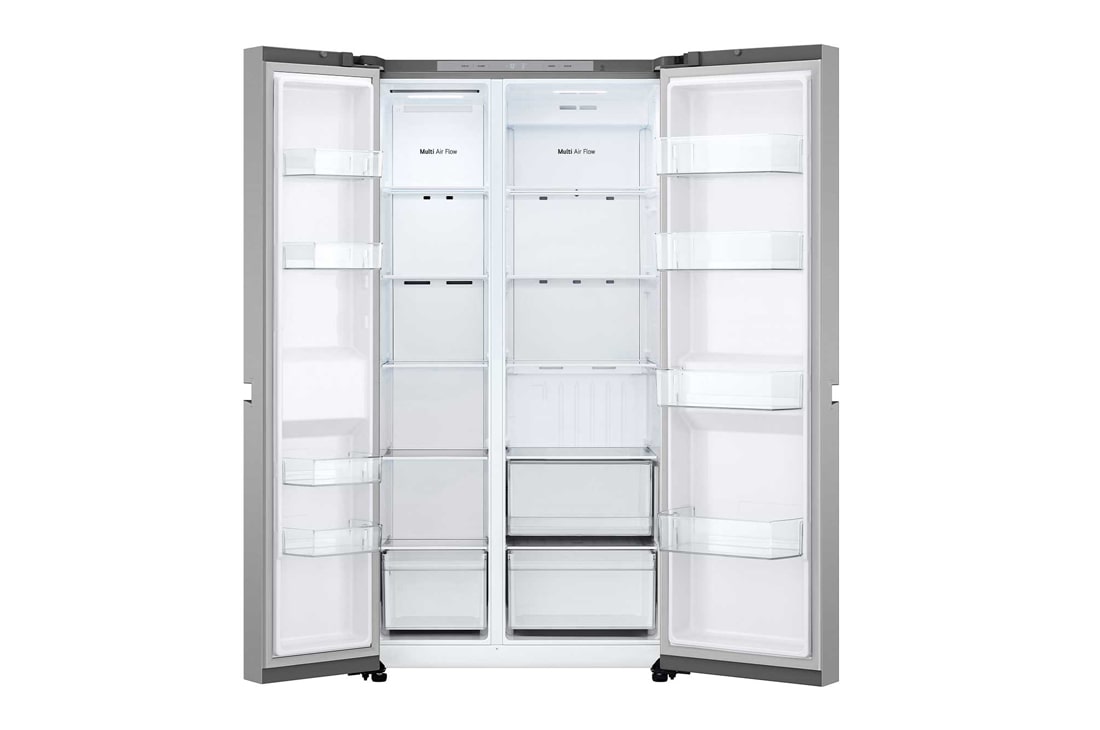 LG 664L 对开门 多维风幕 纯色星河银 美学设计感 大容量冰箱, FrontOpen, S674MPY11D, thumbnail 2