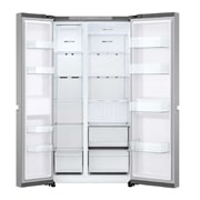 LG 664L 对开门 多维风幕 纯色星河银 美学设计感 大容量冰箱, FrontOpen, S674MPY11D, thumbnail 2