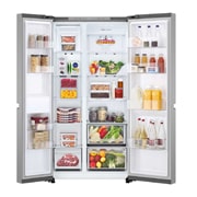 LG 664L 对开门 多维风幕 纯色星河银 美学设计感 大容量冰箱, Front Open revised, S674MPY11D, thumbnail 3