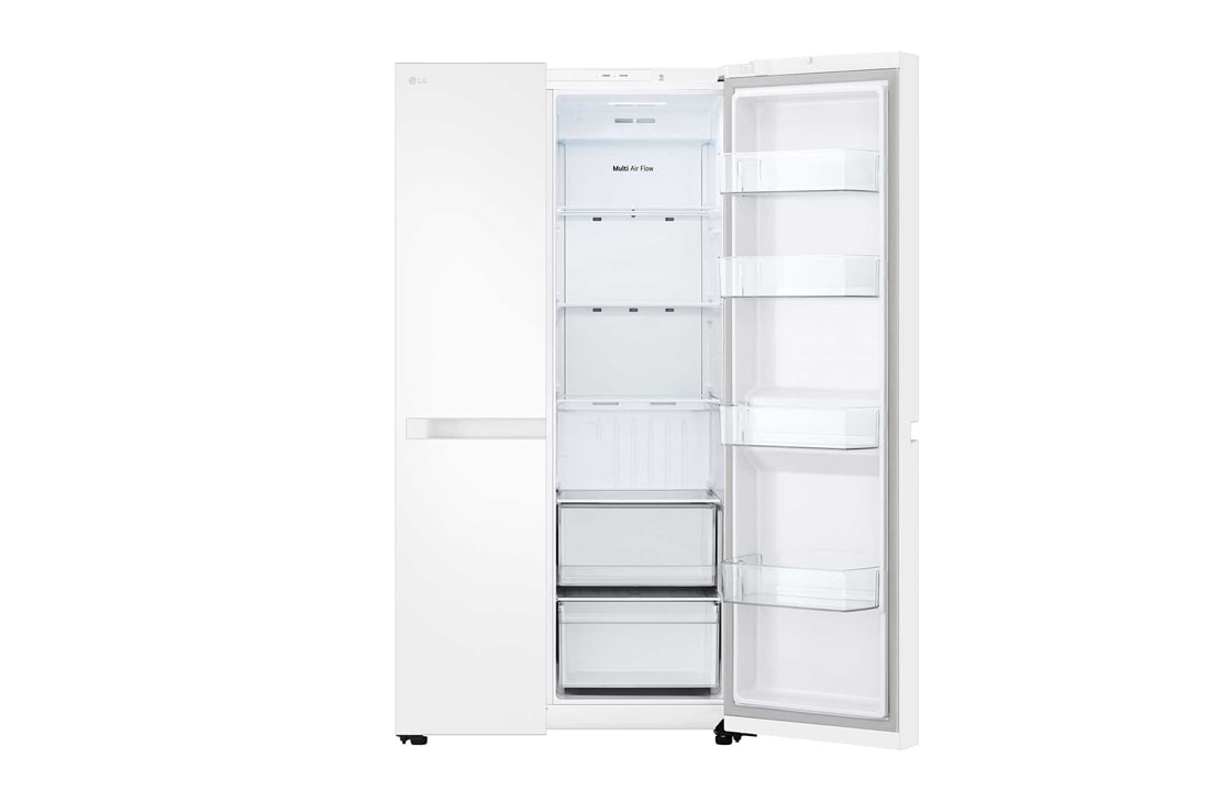 LG 664L 对开门 多维风幕 纯色水光白 美学设计感 大容量冰箱, Front Open revised, S674MEG11D, thumbnail 4