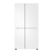 LG 664L 对开门 多维风幕 纯色水光白 美学设计感 大容量冰箱, Front view, S674MEG11D, thumbnail 1