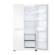 LG 664L 对开门 多维风幕 纯色水光白 美学设计感 大容量冰箱, Front Open revised, S674MEG11D, thumbnail 4