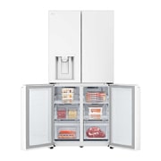 LG 506L 制冰冰箱 十字四门 精华白, FrontBottomOpen_Food, F544MEH62D, thumbnail 3