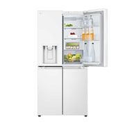 LG 506L 制冰冰箱 十字四门 精华白, FrontTopOpen2_Food, F544MEH62D, thumbnail 4