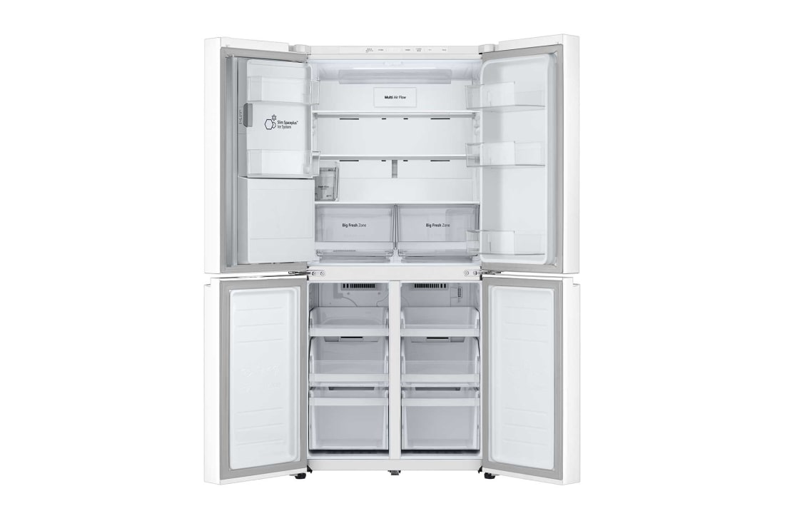 LG 506L 制冰冰箱 十字四门 精华白, FrontOpen, F544MEH62D, thumbnail 6