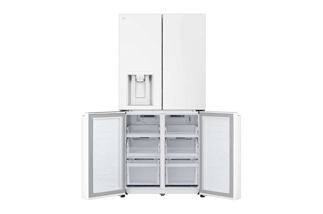 LG 506L 制冰冰箱 十字四门 精华白, FrontBottomOpen, F544MEH62D, thumbnail 8