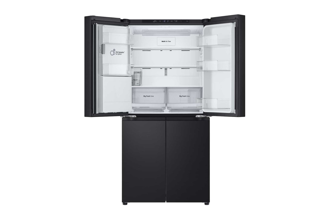 LG 506L 制冰冰箱 十字四门 暮色黑, FrontTopOpen, F544MEP62D, thumbnail 7