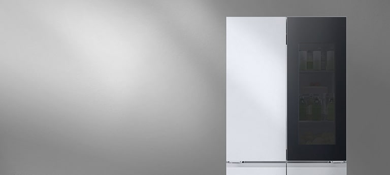 敲击面板两下，门板即刻亮起， 无需开门，门内物品跃然眼前，减少冷气流失。