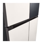 LG 507L 全景透视窗 十字四门冰箱  玉石白, F554GBBV3B, thumbnail 13