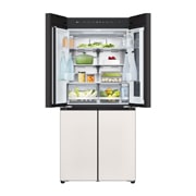 LG 507L 全景透视窗 十字四门冰箱  玉石白, F554GBBV3B, thumbnail 7