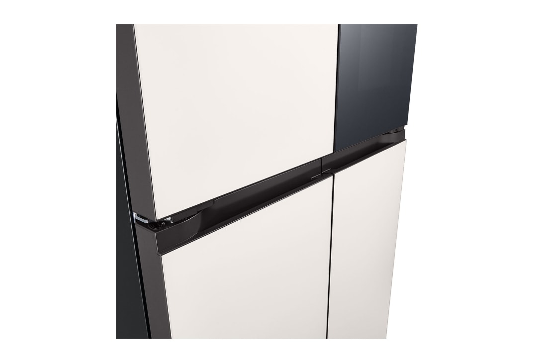 LG 507L 全景透视窗 十字四门冰箱  玉石白, F554GBBV3B, thumbnail 13