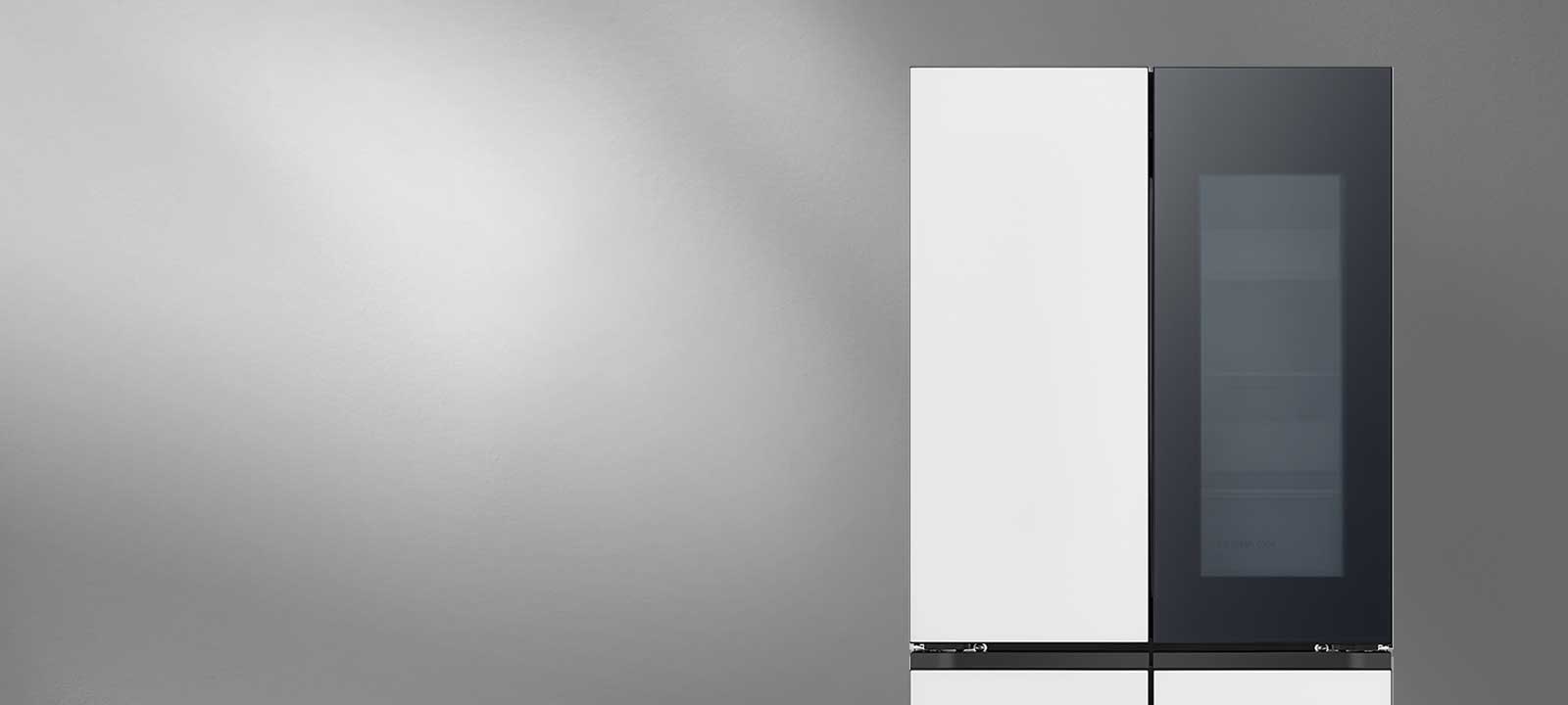 敲击面板两下，门板即刻亮起， 无需开门，门内物品跃然眼前，减少冷气流失。