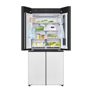 LG 507L 全景透视窗 十字四门冰箱<br>奶油白, Image taken from the top right, F554GWWV8B, thumbnail 10