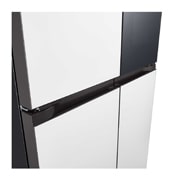 LG 507L 全景透视窗 十字四门冰箱<br>奶油白, front view, F554GWWV8B, thumbnail 11