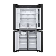 LG 507L 全景透视窗 十字四门冰箱<br>奶油白, 背面全体画像, F554GWWV8B, thumbnail 7