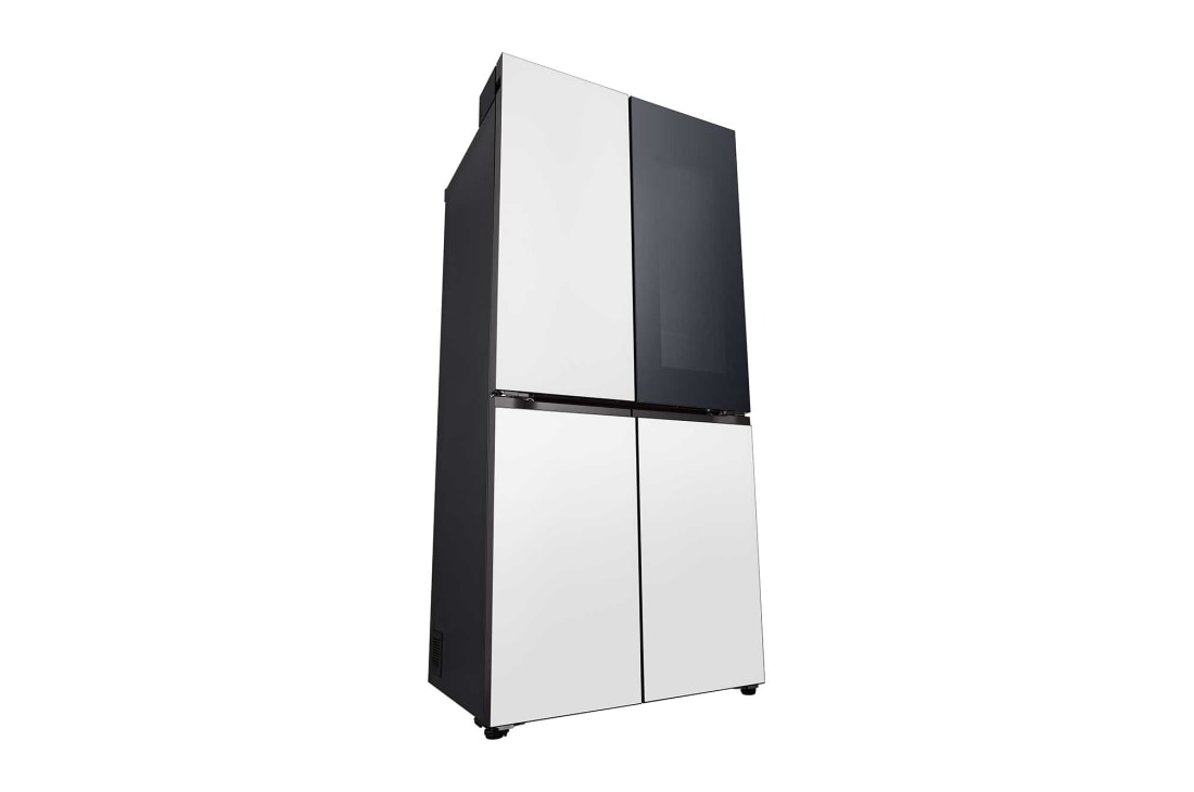 LG 507L 全景透视窗 十字四门冰箱<br>奶油白, 侧面, F554GWWV8B, thumbnail 12